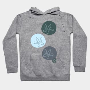 Green, Grey, and Blue Sand Dollars Hoodie